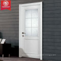 Двери из композитных материалов, белые деревянные стеклянные двери с дизайном французских грилей